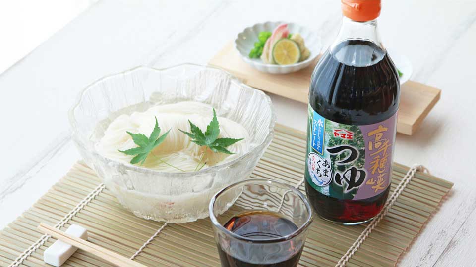 ヤマエ食品 高千穂峡つゆ かつお味あまくち 500ml