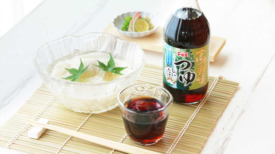 ヤマエ食品 高千穂峡つゆ しいたけ味 500ml 